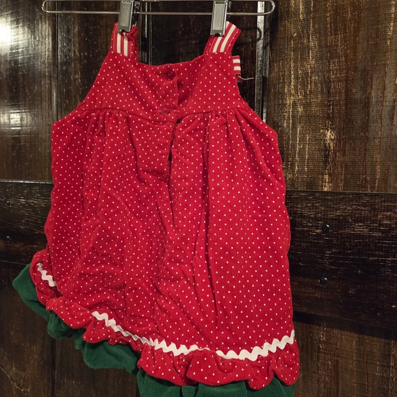 Rare Editions Festive Red and Green Polka Dot Costume - Picture 7 of 9
